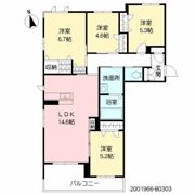 MAST東櫛原 B棟の間取り画像