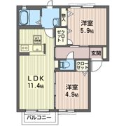 ライズ・プラミネントBの間取り画像