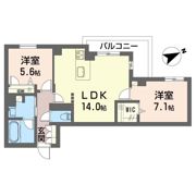 エスポアコリーヌの間取り画像
