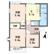 ハイツ 宮 C棟の間取り画像
