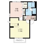 サンライズ白兎の間取り画像