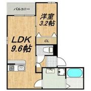 LECOCON岩倉Ⅲの間取り画像