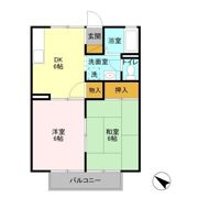 ネオシティ中島 Bの間取り画像