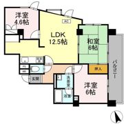 フジ・ヴェール毘沙門堂の間取り画像