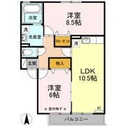 エーデルハイム ASAKAーBの間取り画像