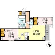ドムスクレスト清新二丁目の間取り画像