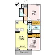 プレッシャス奥井の間取り画像
