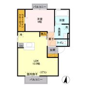 プロムナード・Tの間取り画像
