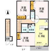 シャルムハウス大財の間取り画像