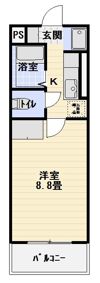 ハーモニー八坂の間取り画像