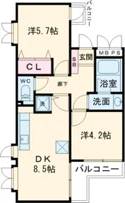 ステージ横浜の間取り画像