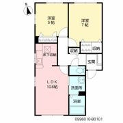 パークサイト笹山 B棟の間取り画像