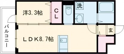 ラ・シック嘉島Ⅲの間取り画像