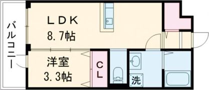 ラ・シック嘉島Ⅲの間取り画像