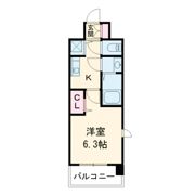 プレサンス梅田北ザ・ライブの間取り画像