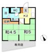 AKASAKI APARTMENTの間取り画像