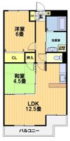 カルム常盤の間取り画像
