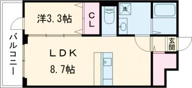ラ・シック嘉島Ⅲの間取り画像