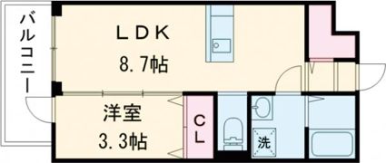ラ・シック嘉島Ⅲの間取り画像