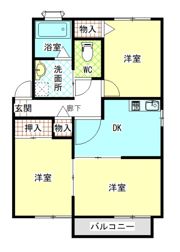 レジデンス岩田の間取り画像