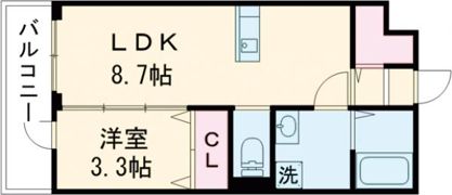 ラ・シック嘉島Ⅳの間取り画像