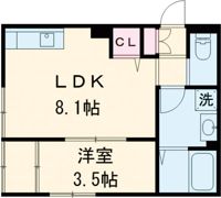 HKレジデンス嘉島Southの間取り画像