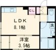 HKレジデンス嘉島Southの間取り画像