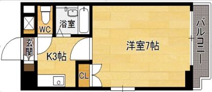サンスカイ北天神の間取り画像