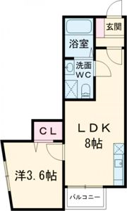 ラヴィール栄生の間取り画像