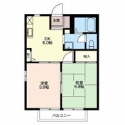 フレグランス豊岡Aの間取り画像