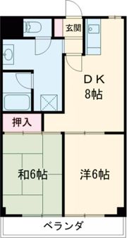 グランドハイツ森山の間取り画像