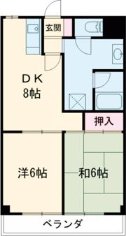 グランドハイツ森山の間取り画像
