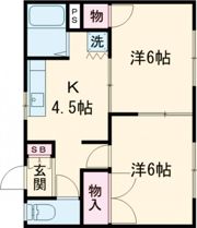シャンピア菅野Aの間取り画像