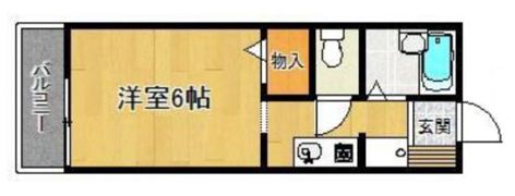 スタチューハイツの間取り画像