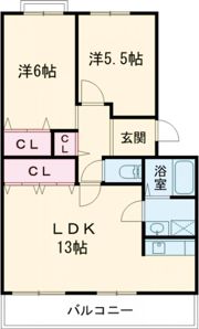 パラシオン有瀬の間取り画像