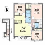 そらりすの庄Bの間取り画像