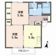 御蔵ガーデンシティ Aの間取り画像