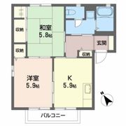 ヴェルジェKII－Bの間取り画像