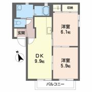 シティガーデン安積 Bの間取り画像