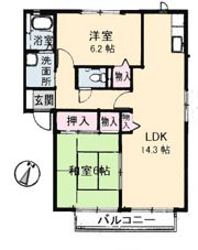 クレール A棟の間取り画像