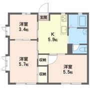 サンヴェール藤沢の間取り画像