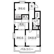 カーサ東田面の間取り画像