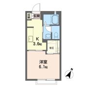 ウハラハイツ Cの間取り画像