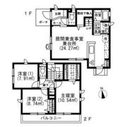 武蔵野市境4丁目戸建の間取り画像