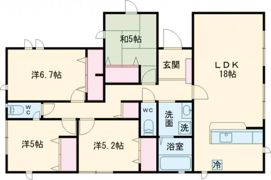 リナージュいなべ市北勢町垣内01の間取り画像