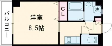 クイーンズタワーソレイユの間取り画像