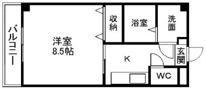 クイーンズタワーソレイユの間取り画像
