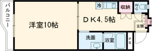 ハイツ櫛原プラスワンの間取り画像