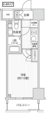 レジディア笹塚Ⅱの間取り画像