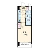 レジュールアッシュ梅田WEST GATEの間取り画像